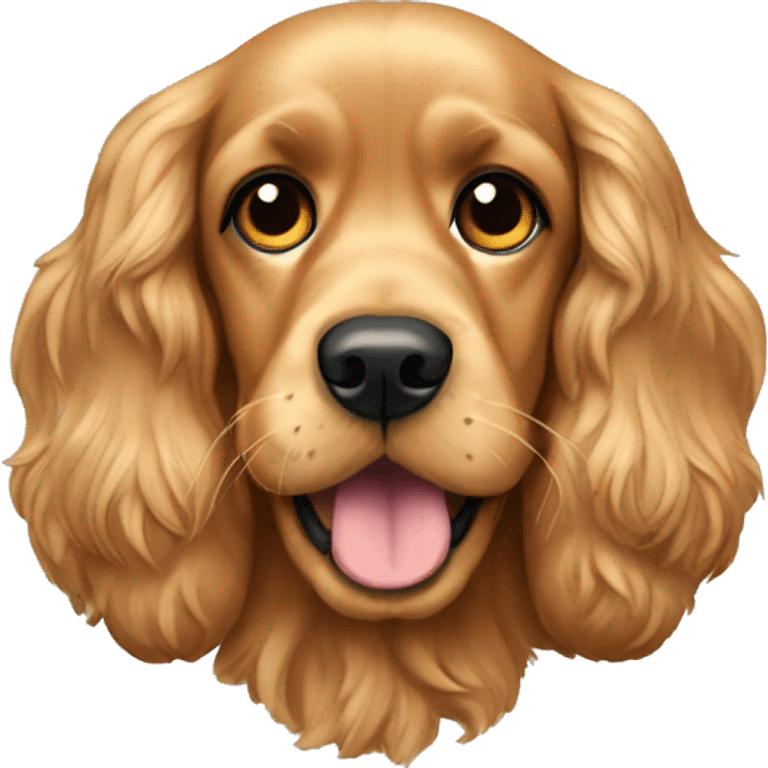 Golden cocker spaniel  emoji