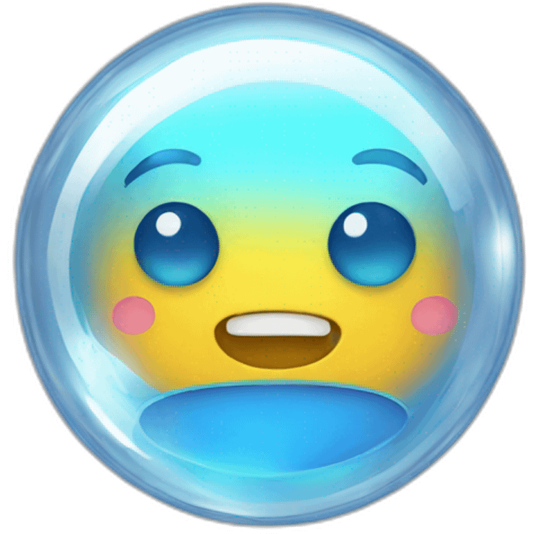 Electric bubble glass  emoji