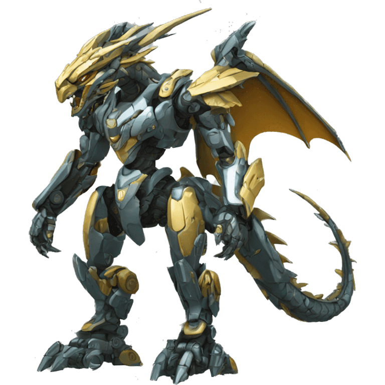 Mecha Dragon full body emoji