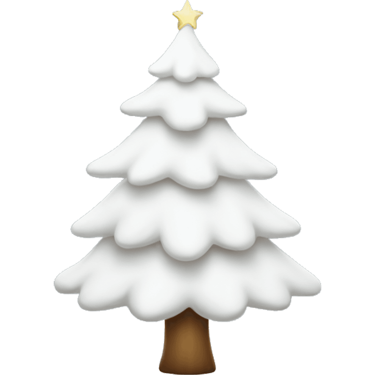 White Christmas tree emoji