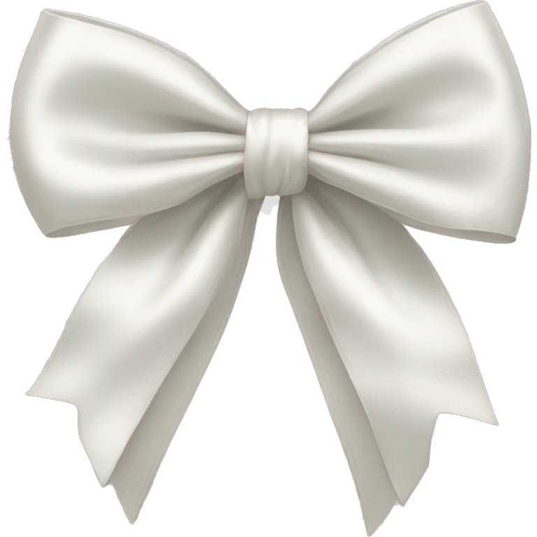 white silk bow emoji