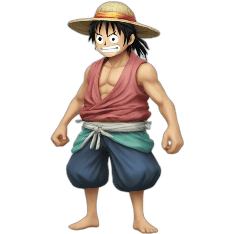 Luffy fusion Jimbei emoji