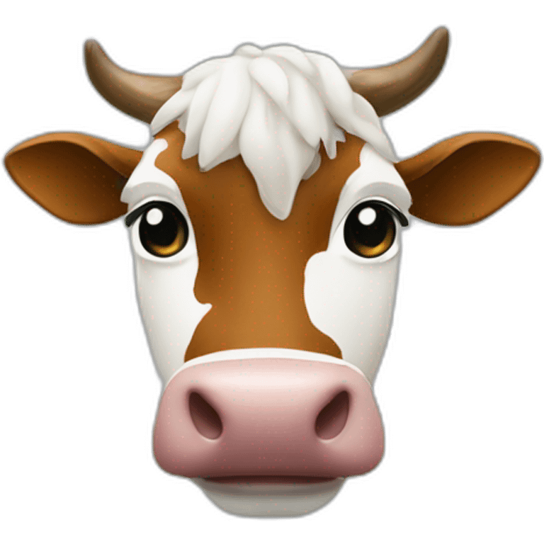 Une vache sur un arbre emoji