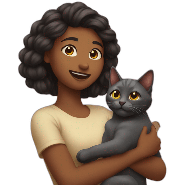 ladi petting a cat emoji