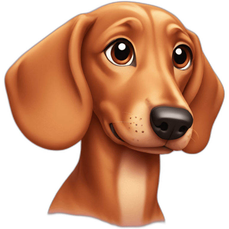 Dashchund in love  emoji