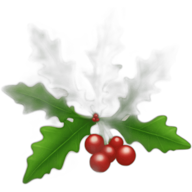 christmas mistletoe emoji