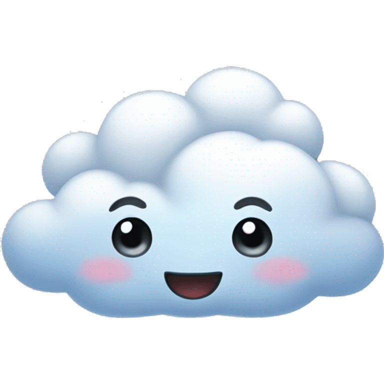 Cute cloud emoji