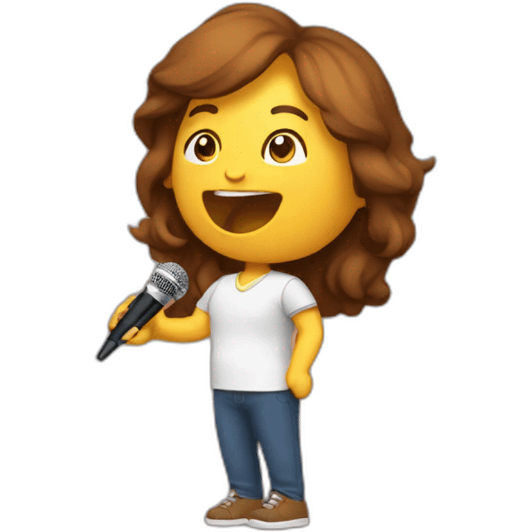 karaoke brun emoji