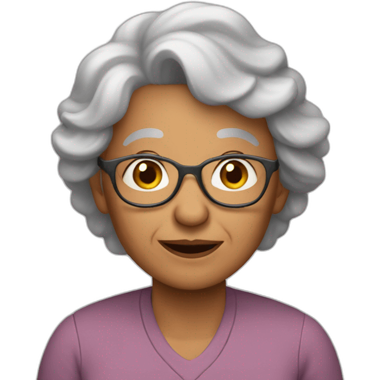 grandma but men emoji