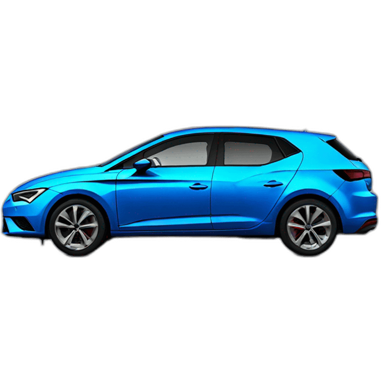 seat leon electric blue front emoji