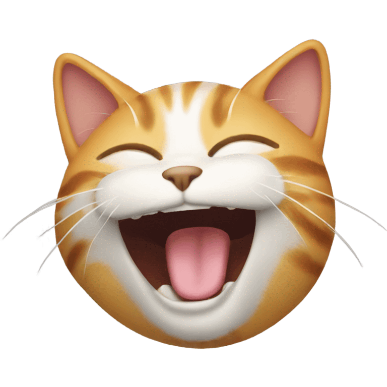 Cat laughing emoji