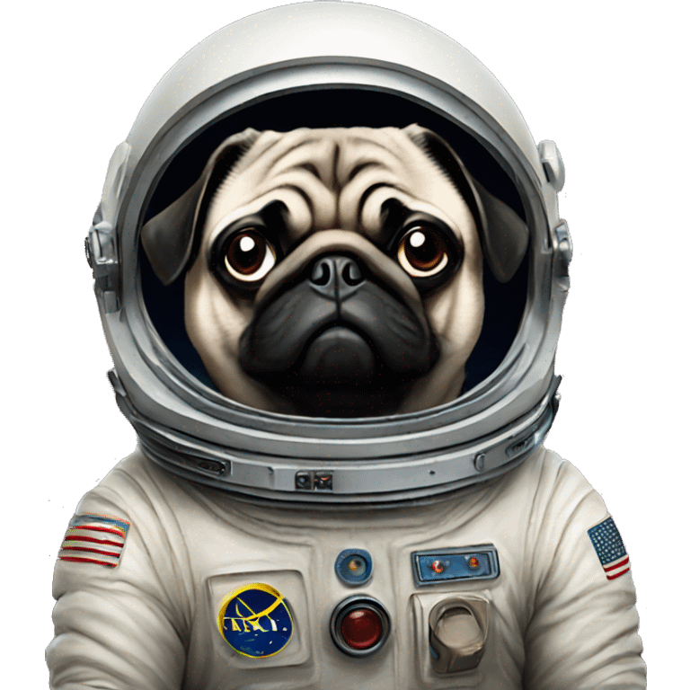 pugs in space emoji