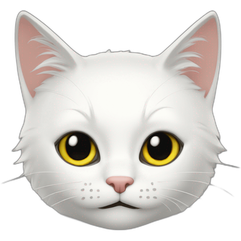 Chat noir et blanc emoji