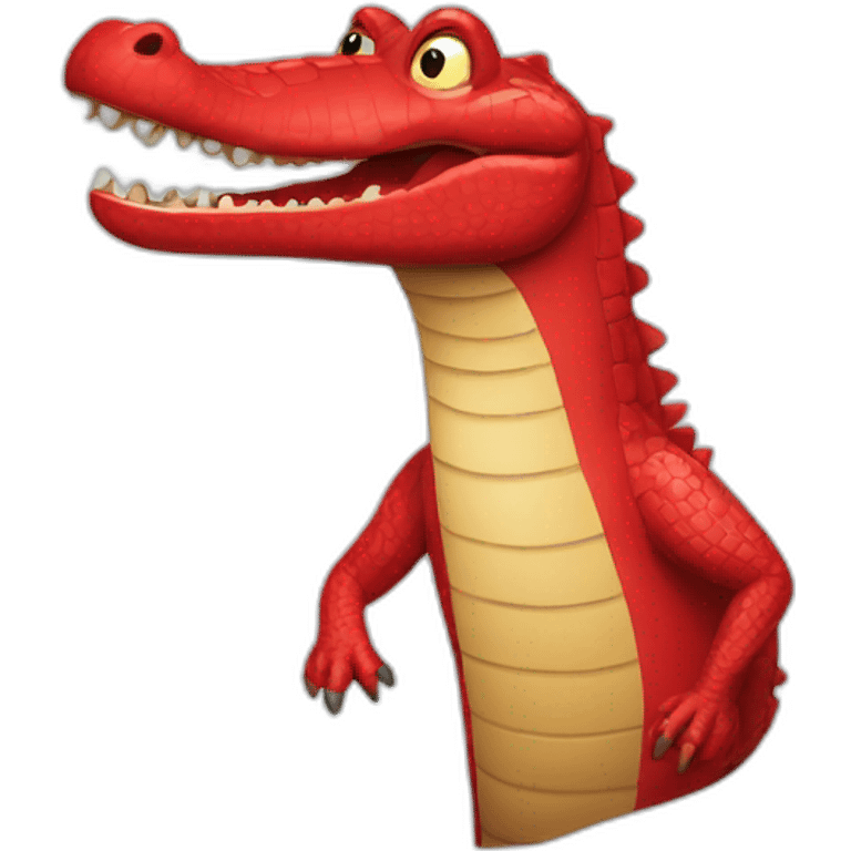 red crocodile emoji