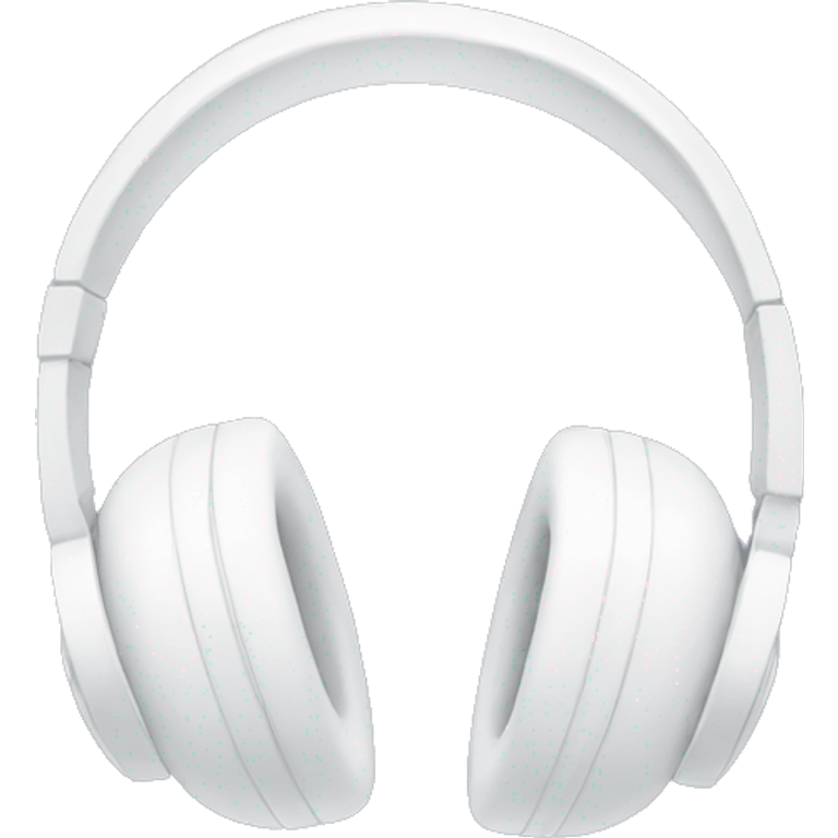 white headphones with white bows emoji