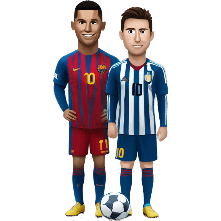 ronaldo and messi emoji