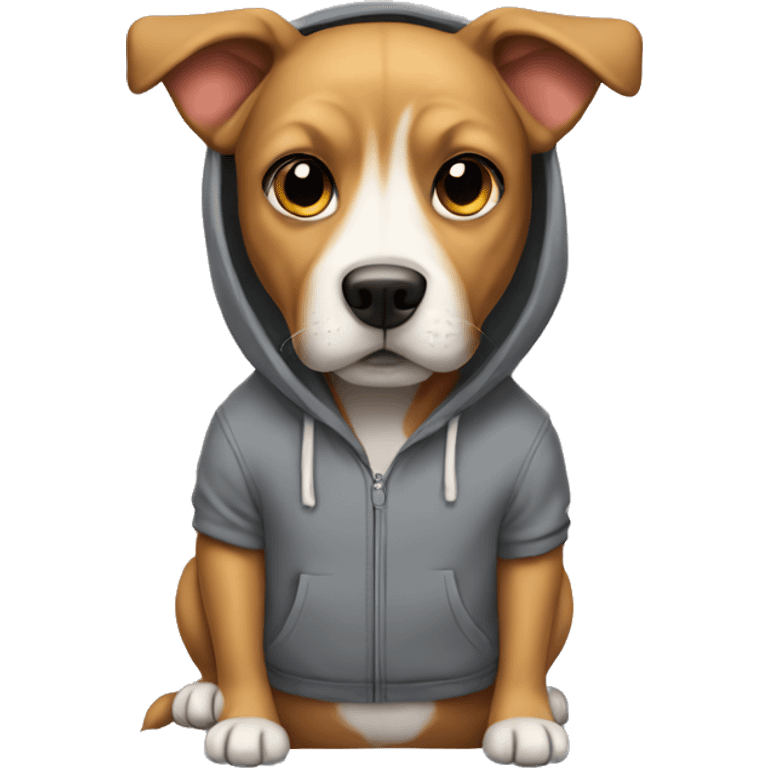 dog wearing a hoodie  emoji