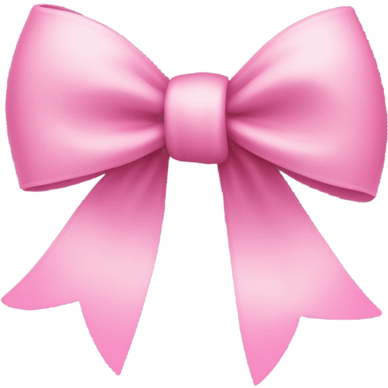 A coquette  pink bow￼ emoji