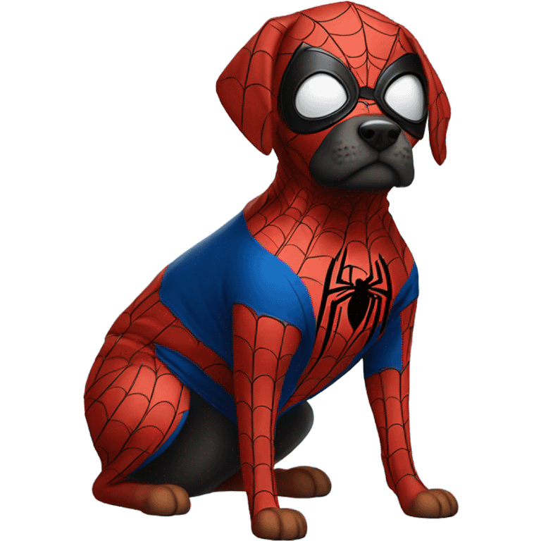 DOG in full SPIDER MAN emoji