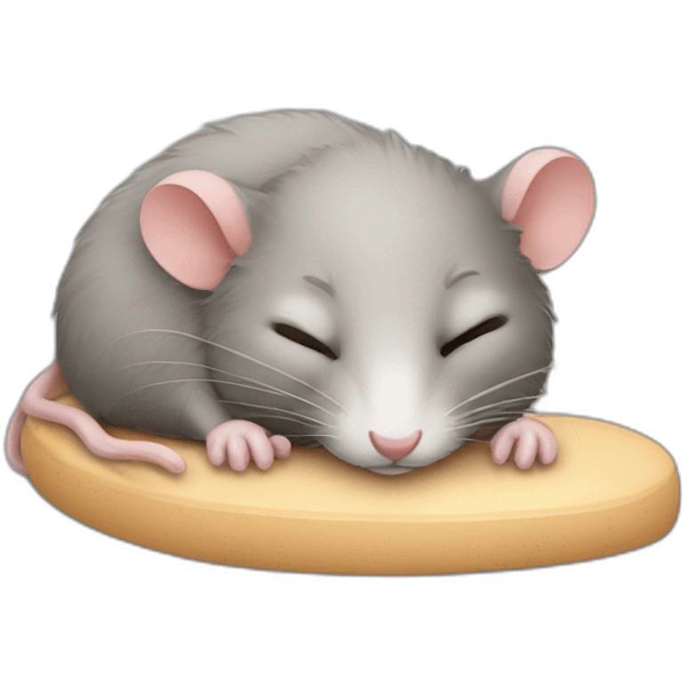 sleeping rat emoji