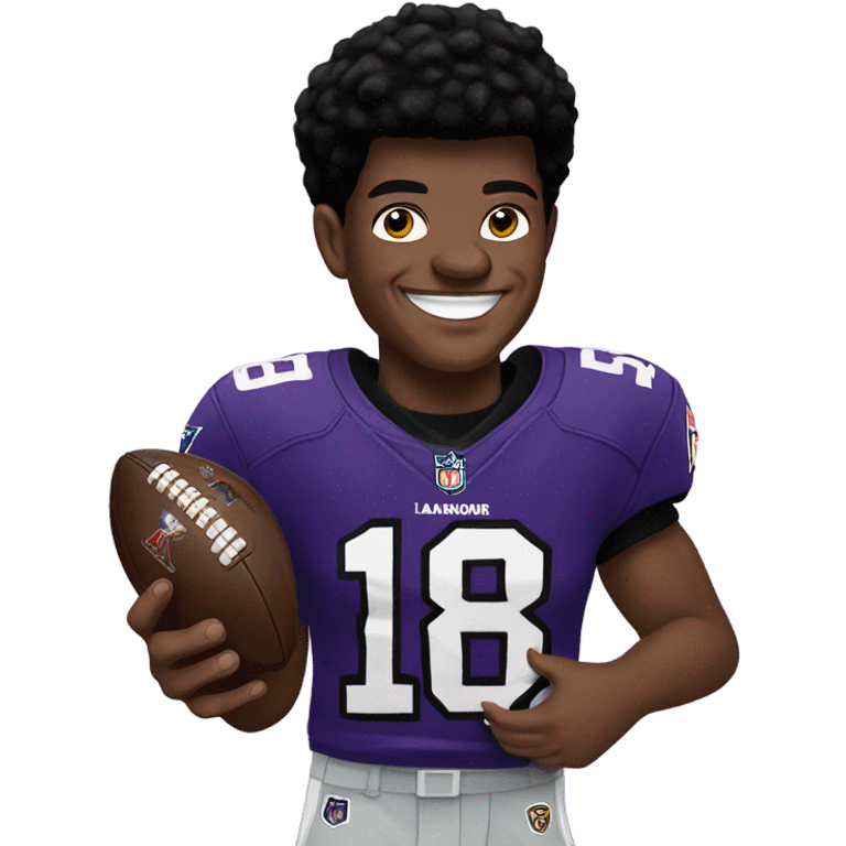 Lamar jackson holding superbowl trophy emoji