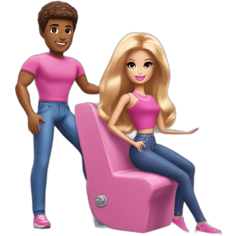 Barbie en train de ken emoji