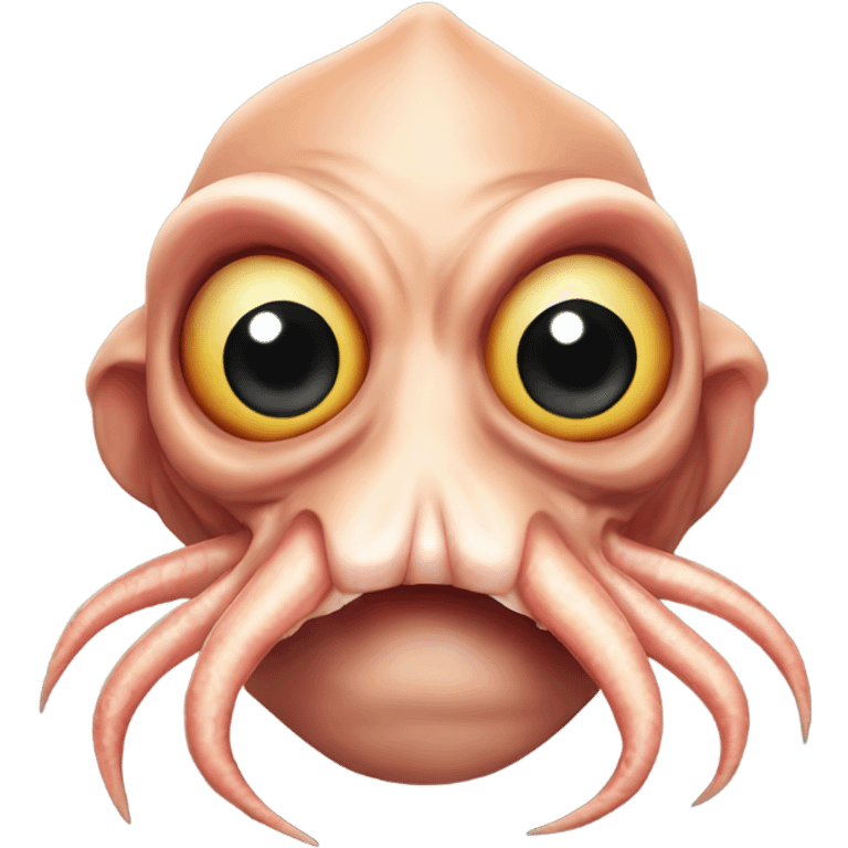 Scary monk fish emoji