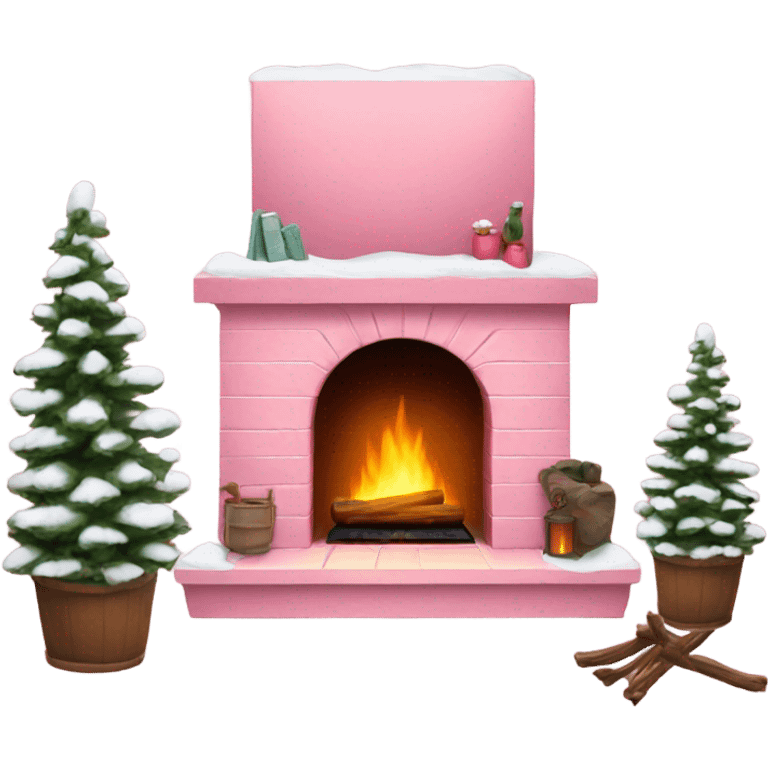 Winter Pink FirePlace emoji