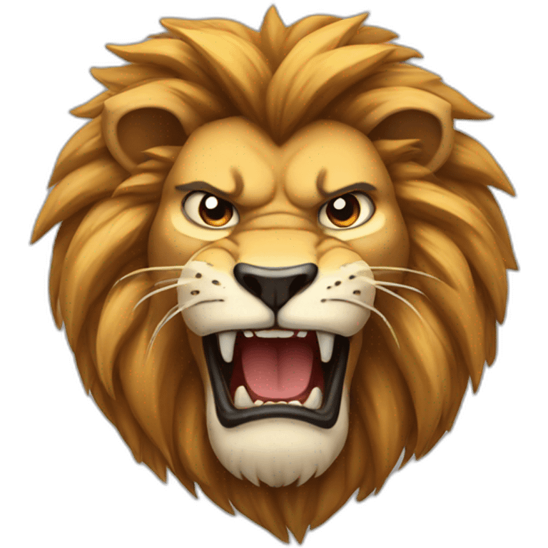 angry lion emoji