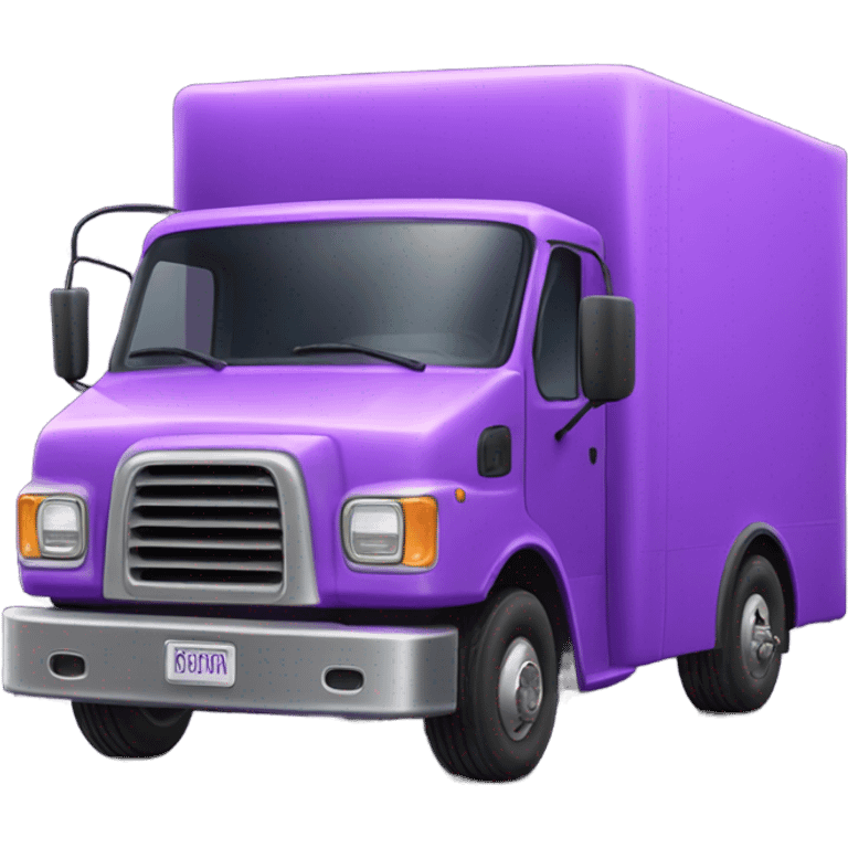 Purple Delivery Truck emoji