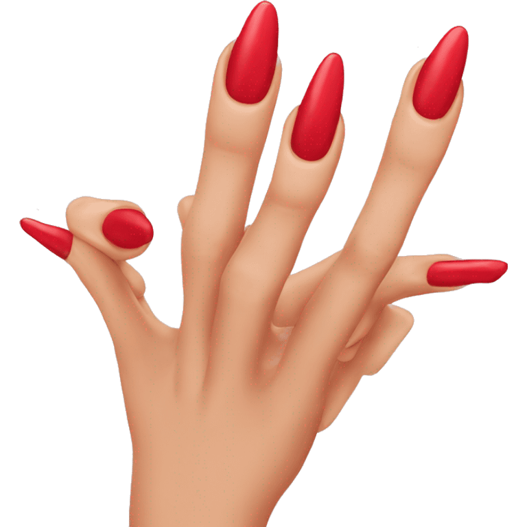 Red nails emoji