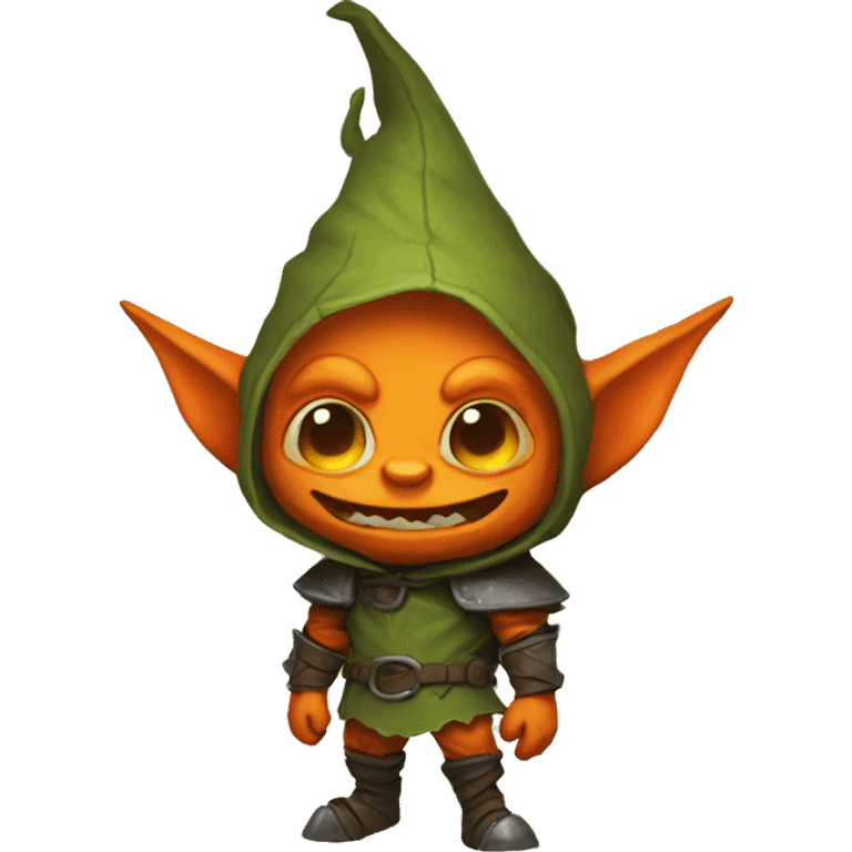 Cute Orange Goblin emoji