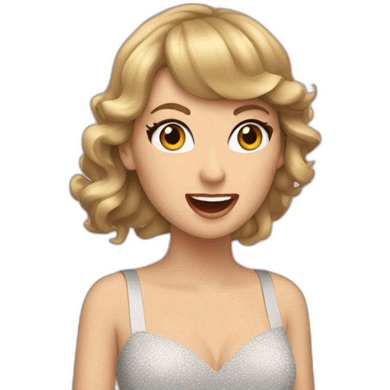 taylor swift singing emoji