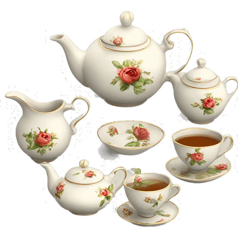 English style tea set emoji