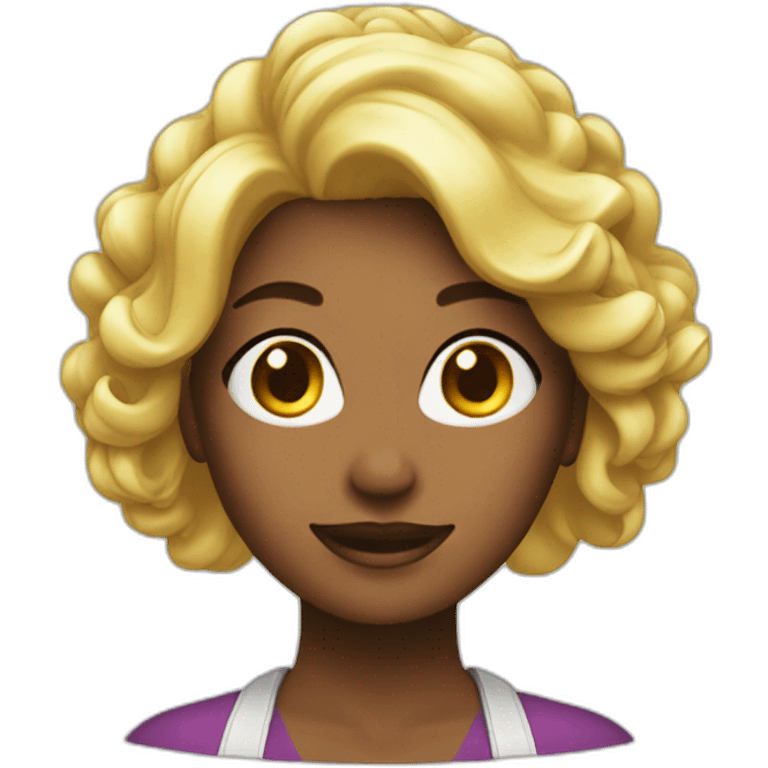 cook woman blon hair emoji