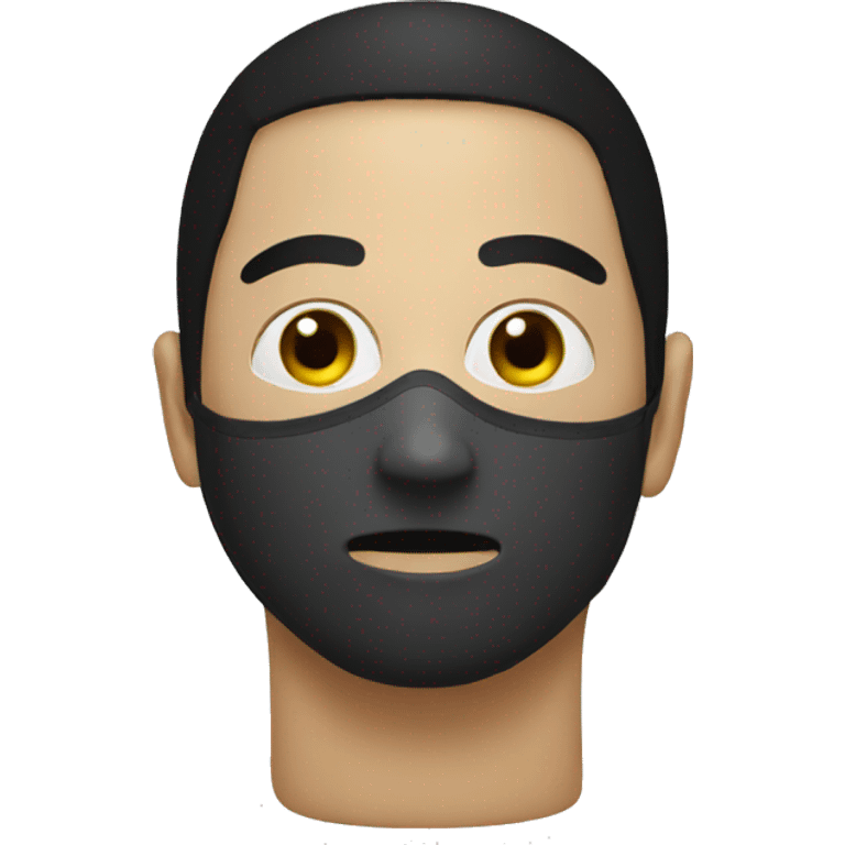 Black eyes mask emoji