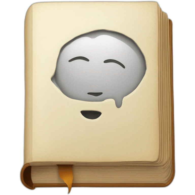 buch mit gesicht emoji