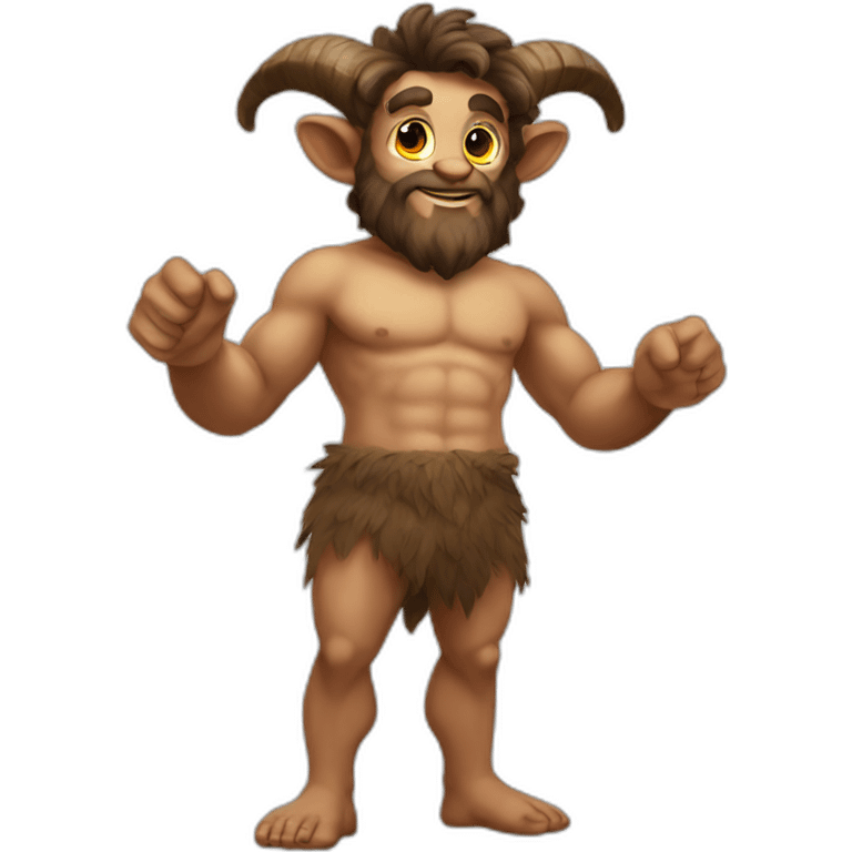 Satyr full body emoji