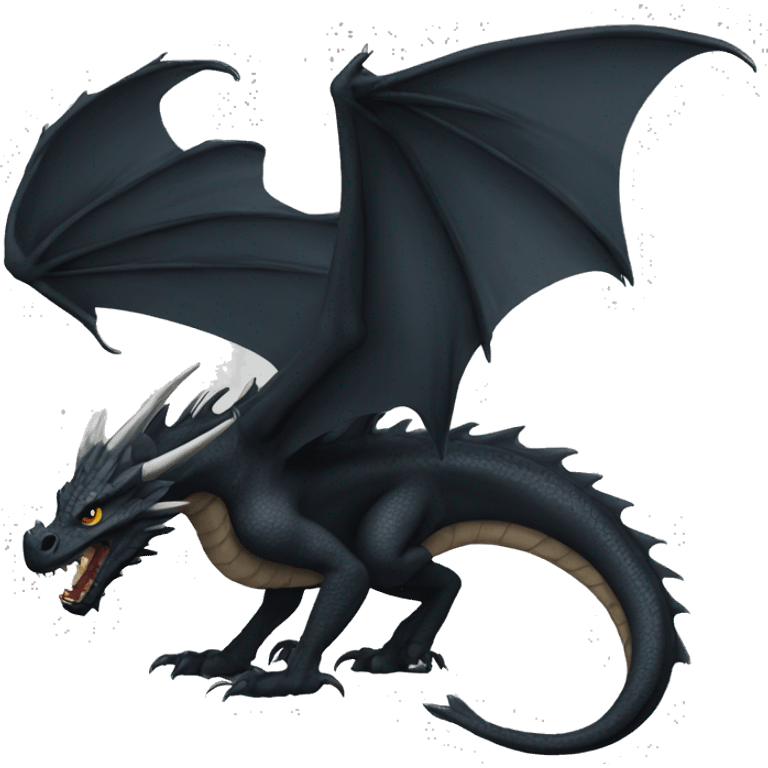 black dragón emoji