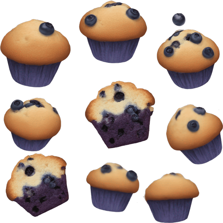 bluberry muffin emoji