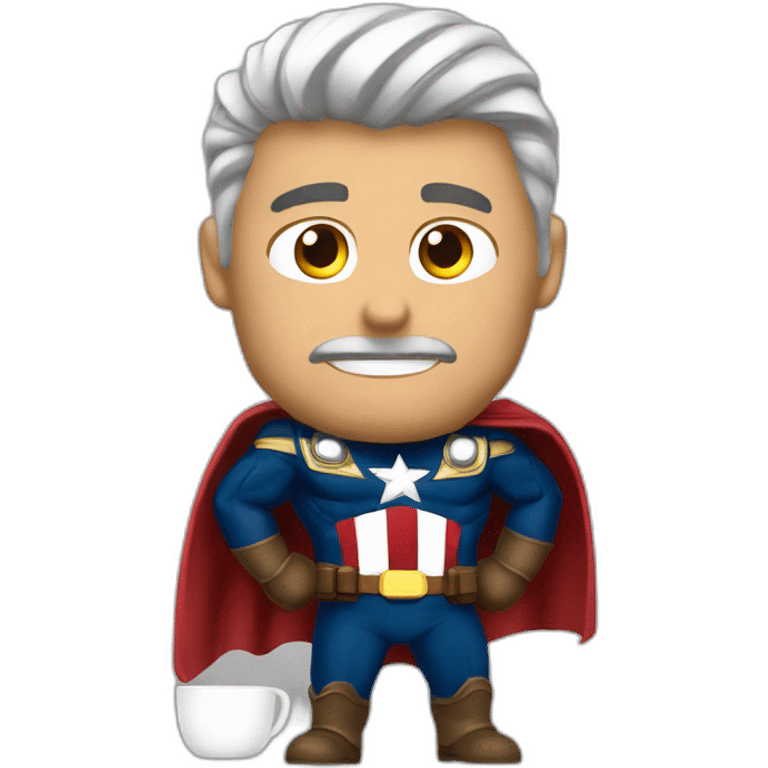 capitán américa tomando café emoji