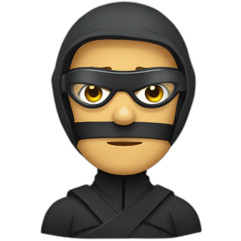 bespectacled ninja emoji