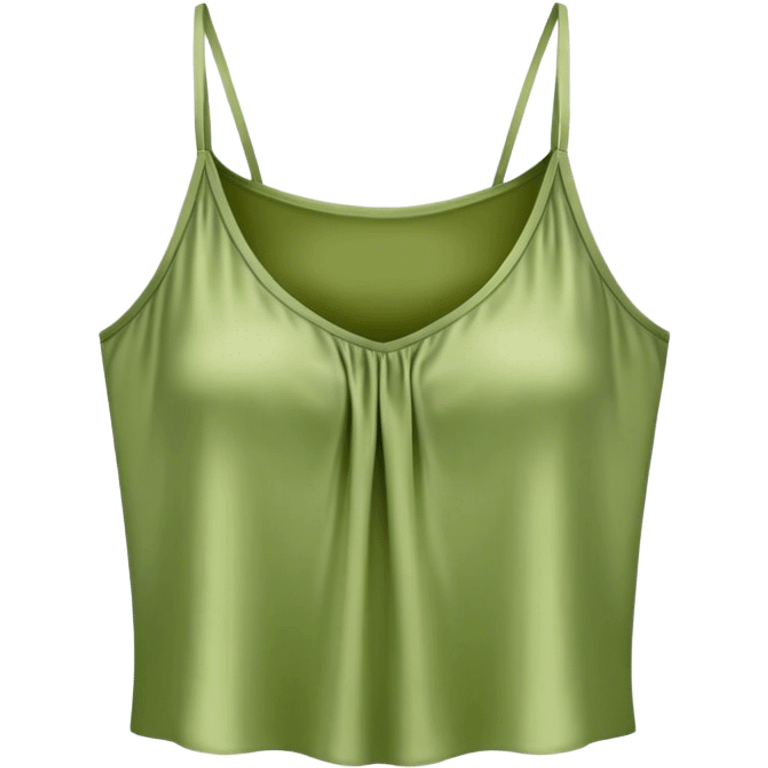 matcha colored silk camisole emoji