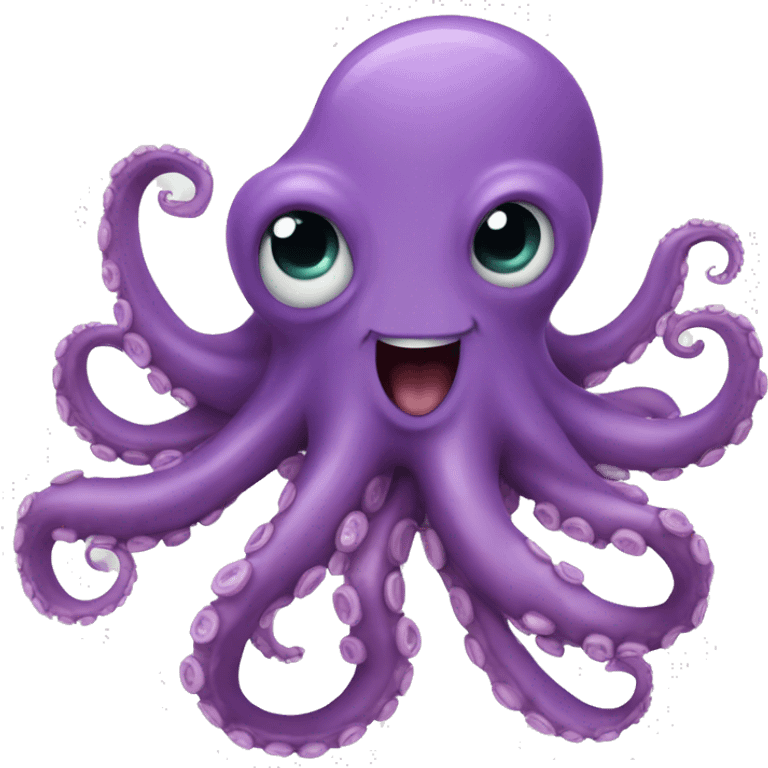 laughung octopus emoji