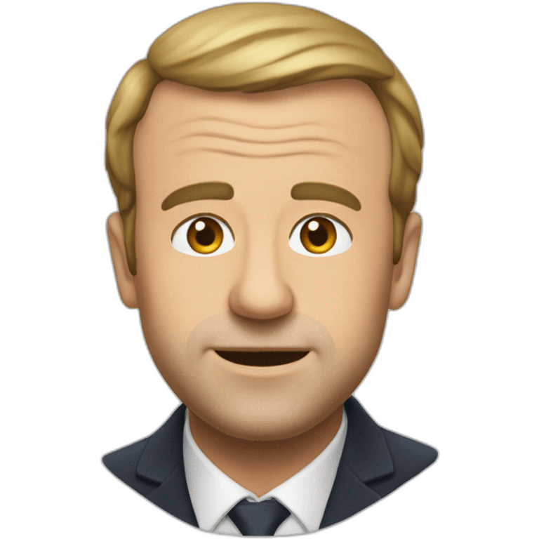 Toilet avc Macron dessus emoji