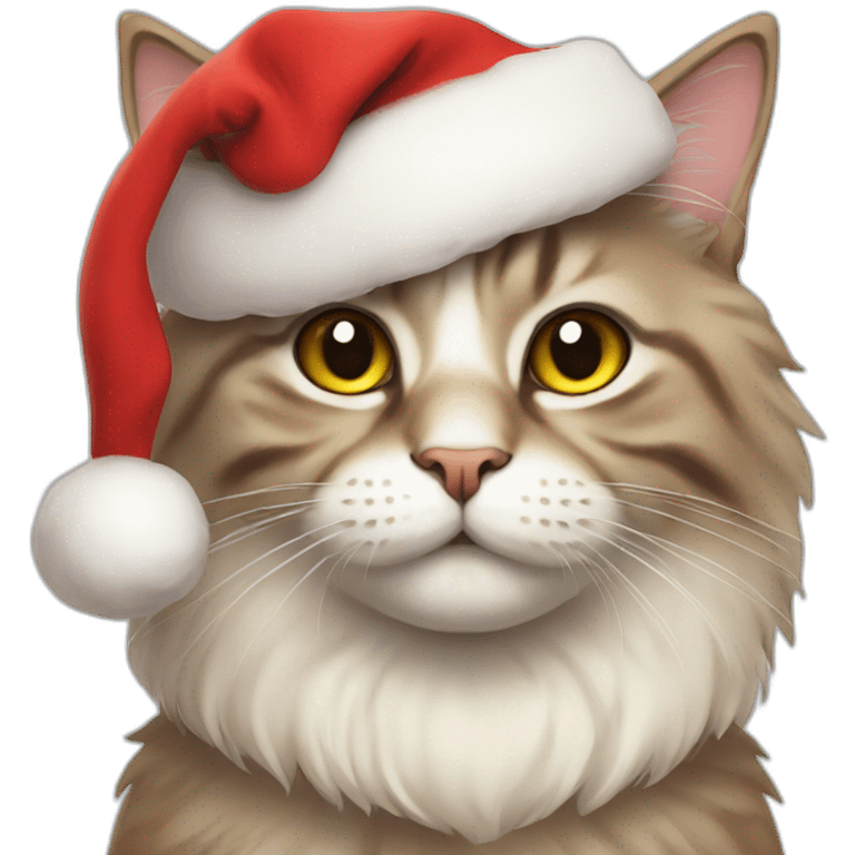 cat santa emoji