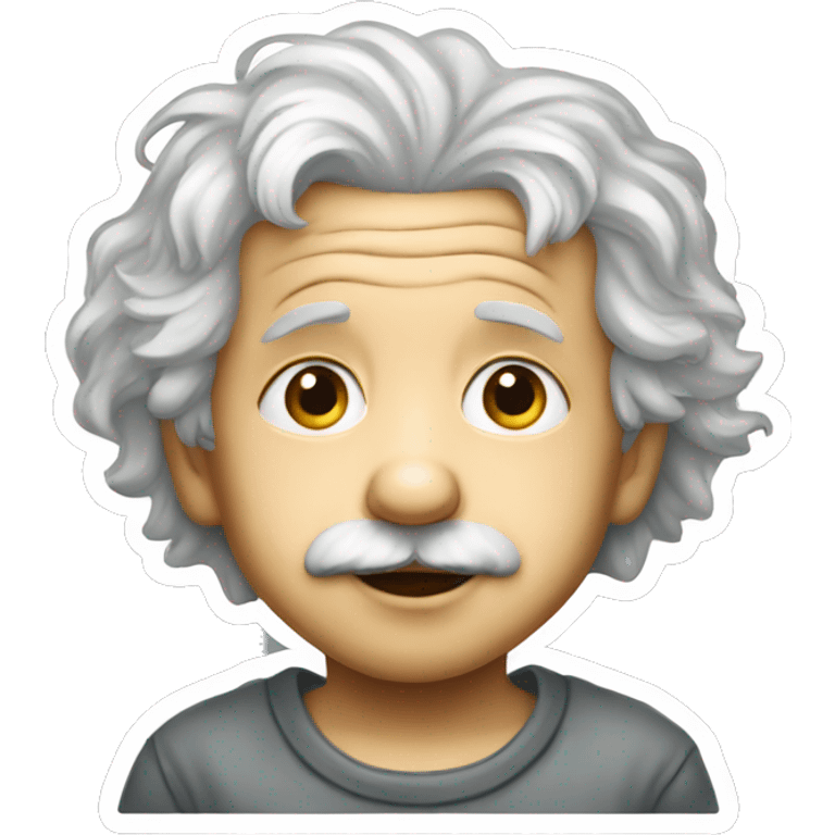 albert einstein child sticker emoji