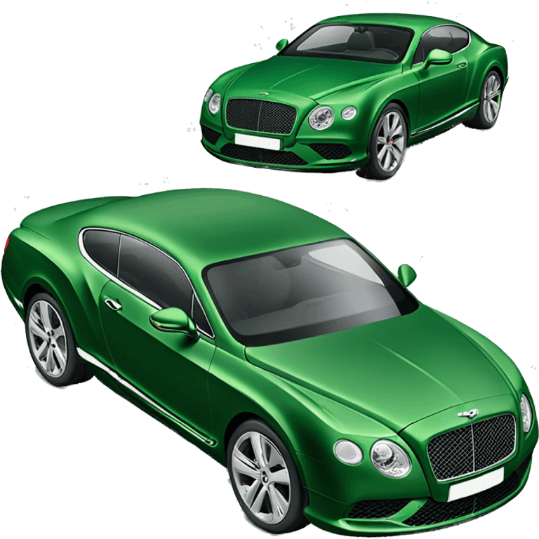 Green bentley continental  emoji