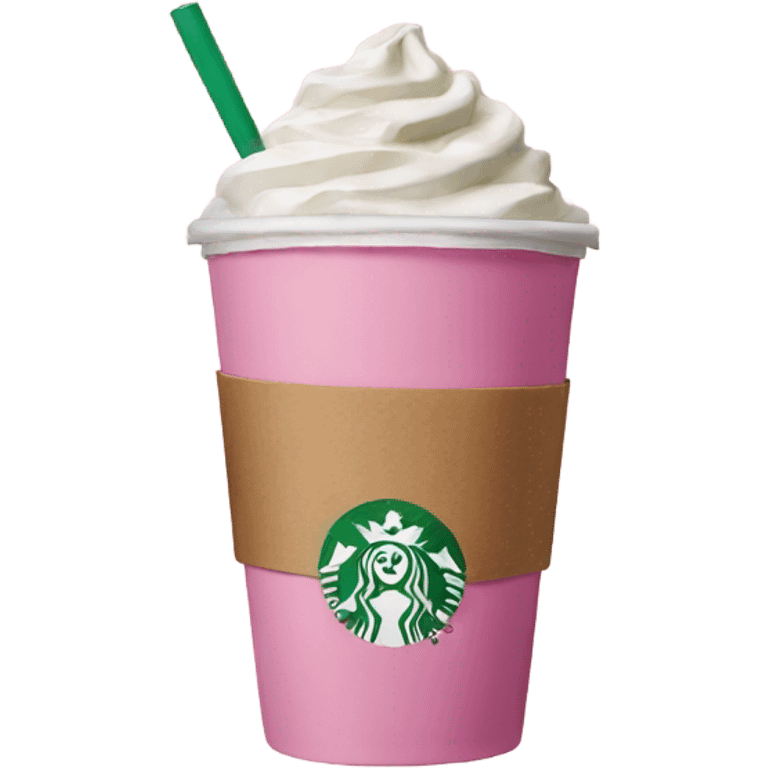 Starbucks pink emoji