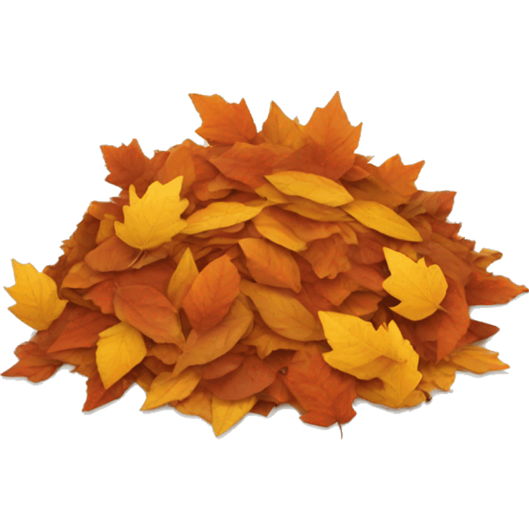 pile of autumn leaves emoji